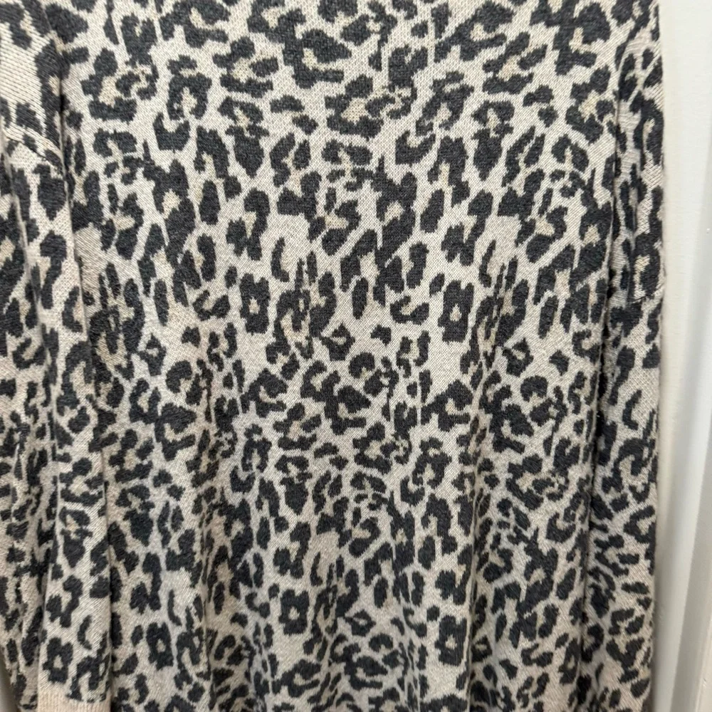 Loft Leopard Turtleneck Sweater Dress - Picture 4 of 7